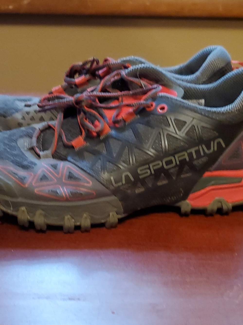 La Sportiva Hiking Shoe - Gray with Orange Accents